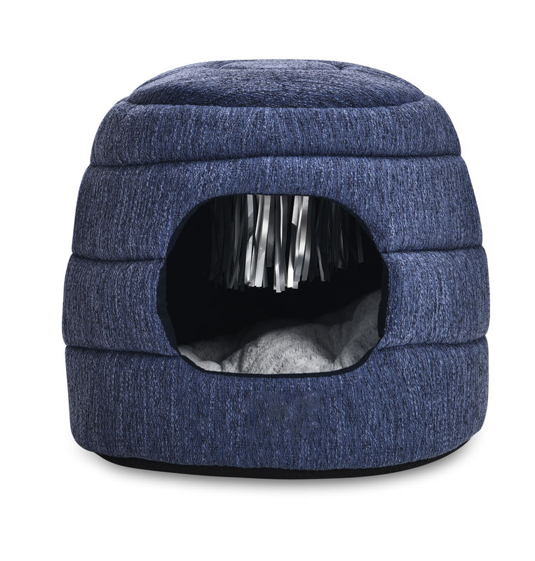 2 in 1 เตียงแมวพับได้ Sustainable Breathable Animal Cat Tent House Cat Cave Carriers