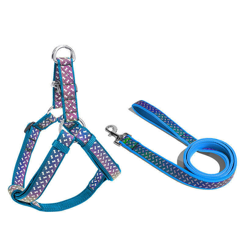 สายจูงสุนัข Pet Dog Collars Soft Neoprene Pet อุปกรณ์เสริมสะท้อนแสงพิเศษ Pet Harness Leash Set