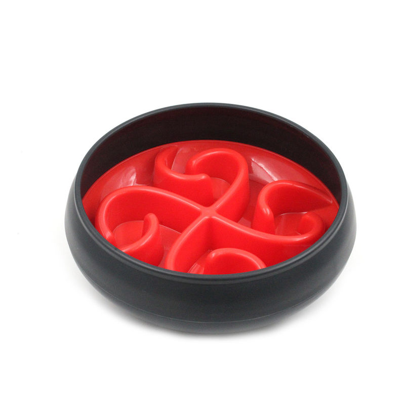 BSCI Splash Proof Pet ชามป้อนอาหารช้าสำหรับสุนัขแมว