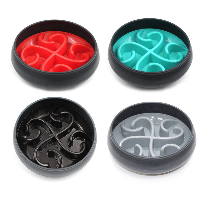 BSCI Splash Proof Pet ชามป้อนอาหารช้าสำหรับสุนัขแมว