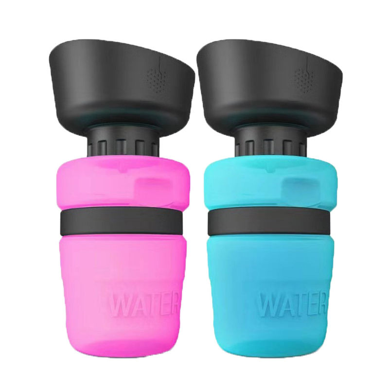 การออกแบบหอย Leakproof Pet Dog ดื่มขวดน้ำบีบแบบพกพา