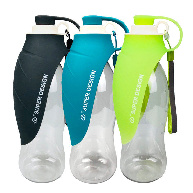 สุนัข ขวดน้ำกลางแจ้งแบบพกพา Pet Dogs Travel Water Dispenser Feeder คอนเทนเนอร์ซิลิโคนพับถ้วยดื่ม