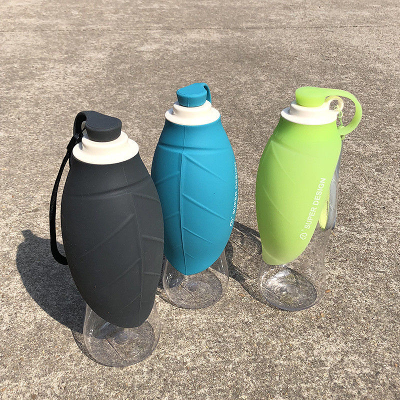 สุนัข ขวดน้ำกลางแจ้งแบบพกพา Pet Dogs Travel Water Dispenser Feeder คอนเทนเนอร์ซิลิโคนพับถ้วยดื่ม
