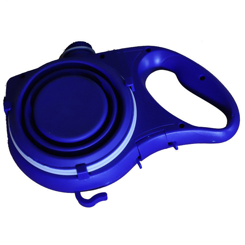 5 IN 1 Nylon Dog Leash ขวดน้ำสุนัขแบบพกพาพร้อมชามพับ Dog Poop Bag Dispenser