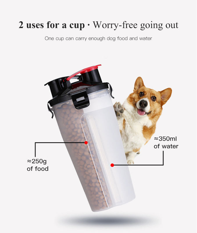 Hallupets แบบพกพา Pet Travel Leak Proof Dog ขวดน้ำสำหรับเดินป่า