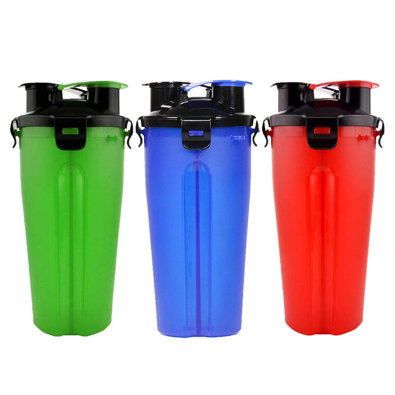 Leak Proof Portable 2 In 1 Dog ขวดน้ำชาม Muti Function