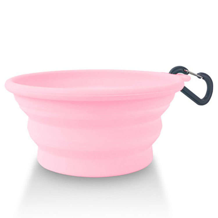ชามใส่น้ำซิลิโคนกลางแจ้งสำหรับสุนัข Cat Dog Food And Water Bowl