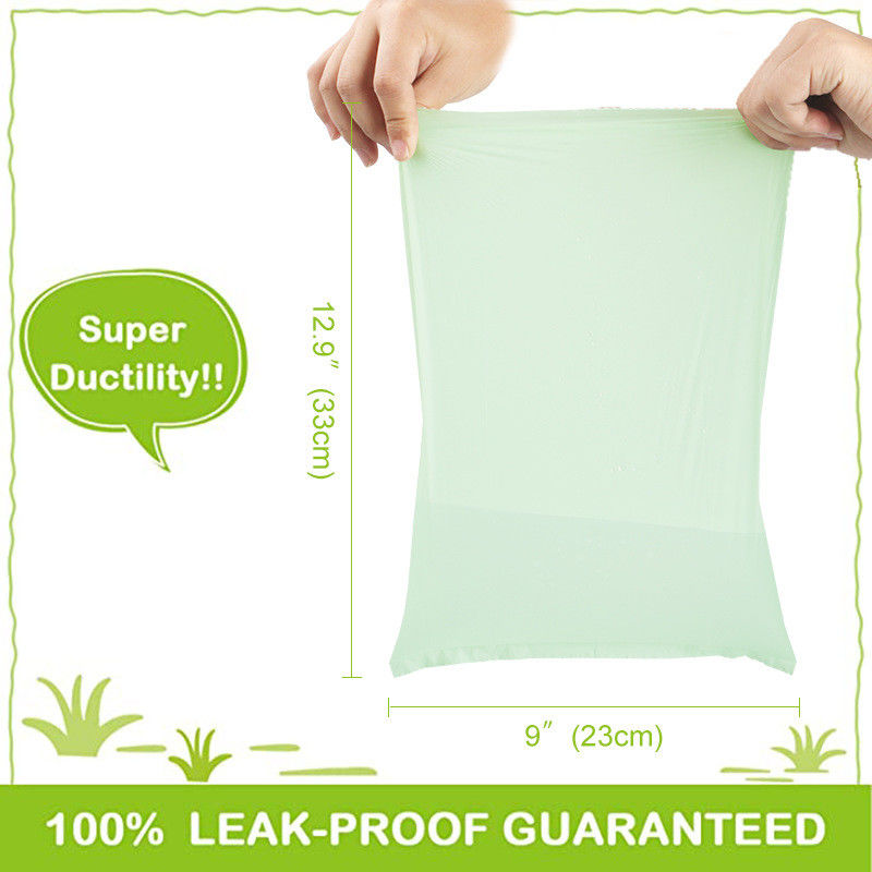 BSCI Cornstarch Dog Poop Bags ถุงเซ่อย่อยสลายได้ทางชีวภาพ 100%