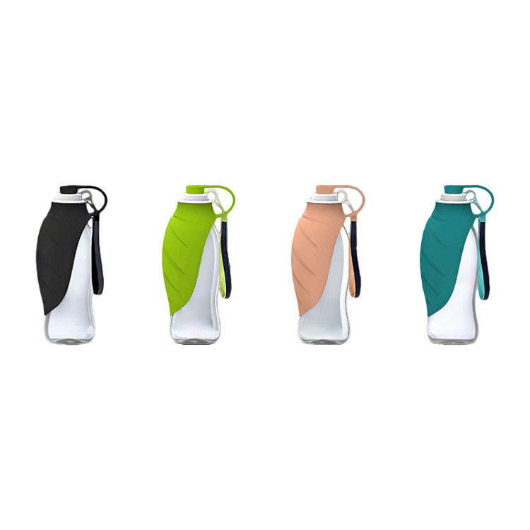 Leaf Shape แบบพกพา Pet Dog ขวดน้ำ 20Oz Pet Dog Travel ชามน้ำ