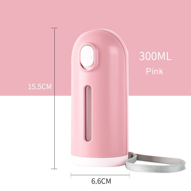 300ml 10 Oz Small Portable Travel Dog ขวดน้ำของฝาปิดเลื่อน Fall Proof Fountains