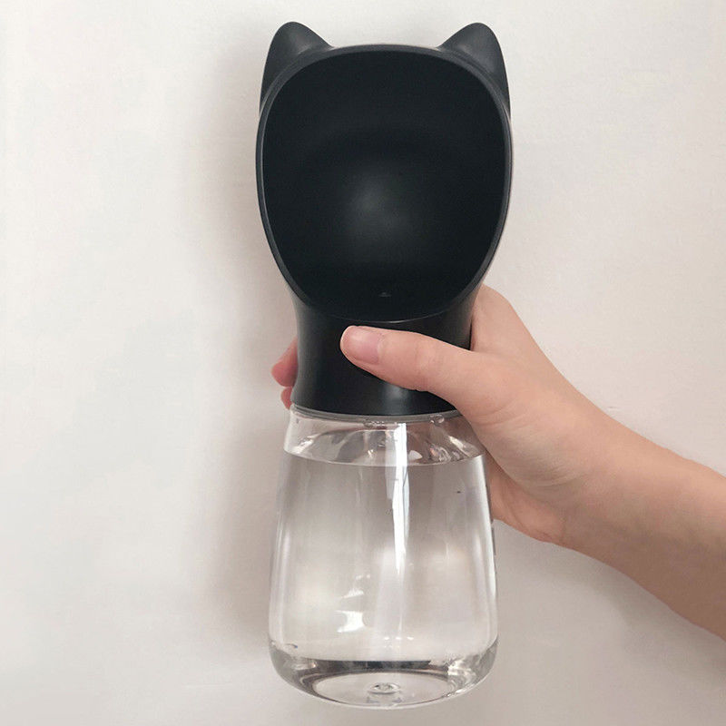 Bulldogs 17oz ที่ใส่ขวดน้ำสุนัขแบบพับได้ Leak Proof