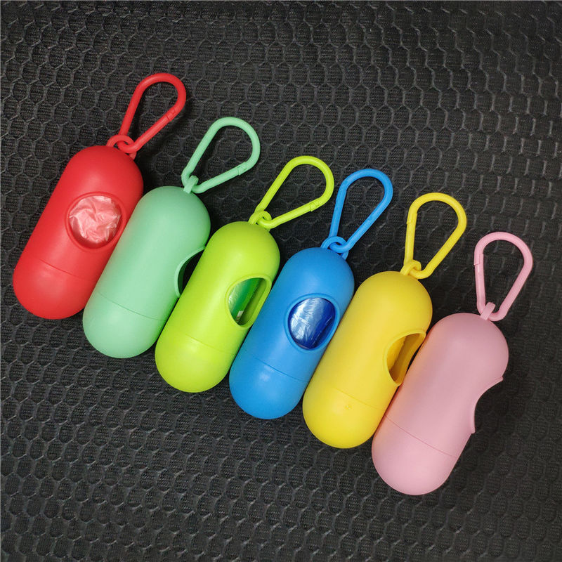 ซิลิโคนแบบพกพา สุนัข Outdoor Poop Bag Dispenser Litter Trash Box Dog Poop Bag Holder