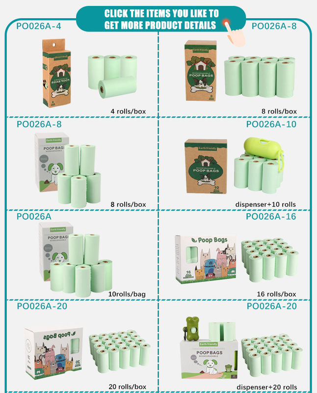 Cat Dog Poop Bag Dispenser ย่อยสลายได้ 100%