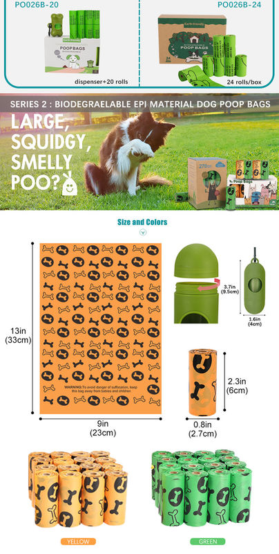 Cat Dog Poop Bag Dispenser ย่อยสลายได้ 100%