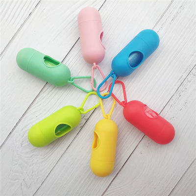ซิลิโคนแบบพกพา สุนัข Outdoor Poop Bag Dispenser Litter Trash Box Dog Poop Bag Holder